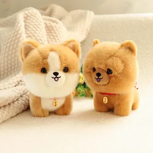 Hot Selling Cute Puppy Plush Is A Brown Animal Toy Suitable For Children's Soft Baby Toys