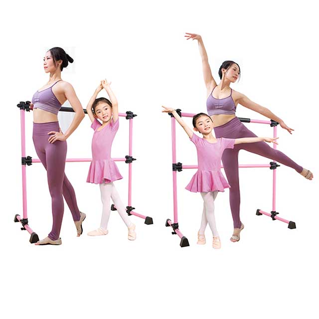 Barra De Baile Profesional Klarfit Acero Inoxidable Cromado – 45mm – Giratoria/estática – Kit Completo