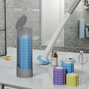 ערכת התחלה של מברשת אסלה חד פעמית ידנית עם ספוג וסיבים, ידידותית לסביבה, עם 6 מילויים, Sunshine VC - Product Image 4