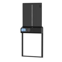 Nouvelle porte automatique pour poulailler avec minuterie, étanche IP45, en alliage d'aluminium, fermeture par bouton, porte pour animaux de compagnie résistante au vent
