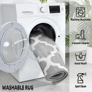 Lớn Sang Trọng Sợi Nhỏ Hiện Đại Phong Cách Bắc Âu Có Thể Giặt Không-Trượt Khu Vực Thảm Cho Phòng Khách Phòng Ngủ - Product Image 6