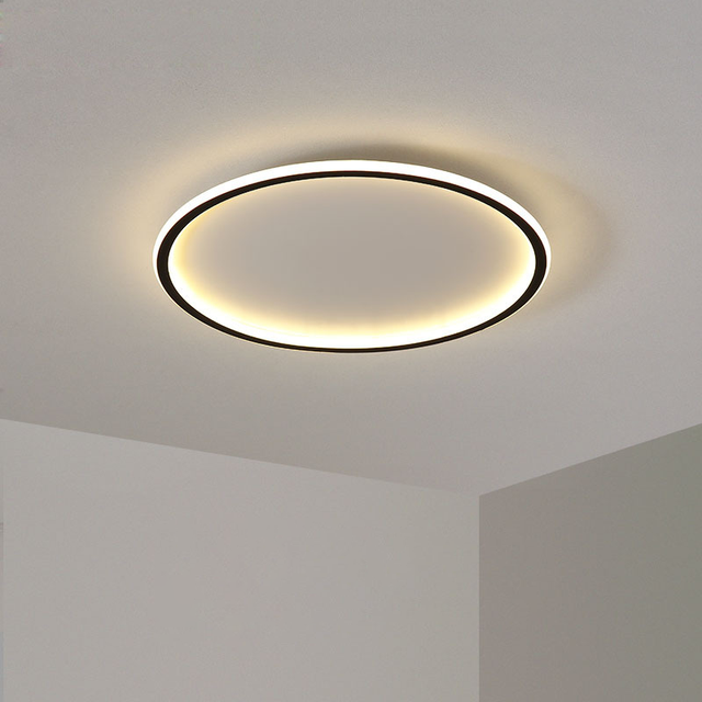 Modern Ultra-Thin LED Ceiling Light Round Light Fixture IP44 Rated High CRI 90 for Bedroom Living Room