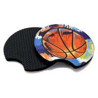 UOO Porte-gobelet universel pour véhicule Bling Insert Coaster Accessoires d'intérieur de voiture Caoutchouc Néoprène Anti Slip Car Coaster