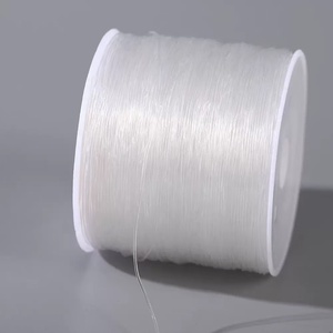 Cordons de perles transparents en TPU de 0,5/0,6/0,7/0,8 mm pour la fabrication de bijoux, 100 mètres/rouleau, cordon élastique pour bracelet de 1 mm - Product Image 3