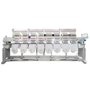 New 8 Head 12 15 Needle Clothing Portable Sequence Clothes Multihead Embroidery Machine Dahao Cloth Embroidery Machine