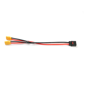 Câble QS8 mâle vers XT90 femelle en PVC, plaqué or, en cuivre, 1 ou 2 parallèles, adaptateur double connecteur anti-étincelles pour batterie Lipo RC EV - Product Image 3