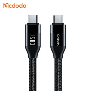 Mcdodo 713 USB3 Cable 1.2M 10Gb/s Video Audio 4K@60Hz HDR Display 100W Pd Dual USB C 3 Cable For iPhone15 Notebook Android