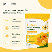 Gummies à la lutéine en marque privée OEM avec vitamines A, C, E, supplément fonctionnel pour la nutrition des yeux, 60 unités