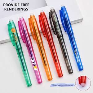 Stylos gel effaçables personnalisables mignons à encre noire de 0,7 mm, multicolores, pour le bureau, l'école, la promotion de papier - Product Image 1