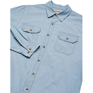 Polo 100% en flanelle de coton de qualité supérieure pour hommes, coupe ajustée, manches longues, design décontracté, sergé de fil respirant pour l'automne - Product Image 4