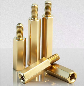 LGll Brass Male Female Threaded Standoff Single-Head Hexagonal Isolation <b>Copper</b> <b>Screw</b> M2.5 CNC Machined General Industry Use - Product Image 3