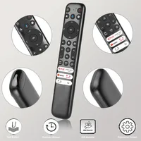 RC813 Pour TCL Android TV Téléviseurs Télécommande Vocale Avec Netlfix PrimeVideo YouTube Boutons 55Q670G 65Q670G