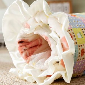 Luxury Soft Printed Lace All-Season Dog & <b>Cat</b> Pet <b>Mats</b> Home Daily Dual-Purpose Blanket - Product Image 4