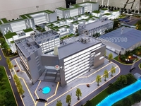 Architecture 3D pour exposition Échelle Estate House Ville personnalisée Arbres miniatures Urbanisme Design miniature Maison de vie
