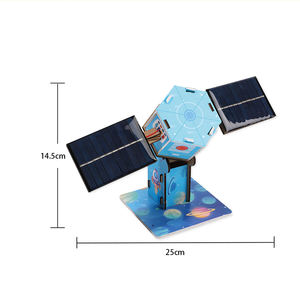 Modèle spatial de petit satellite solaire rotatif, kit de fabrication scientifique et technologique aérospatiale, matériel artisanal, aides pédagogiques CE/CPC/EN71 - Product Image 4