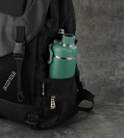 Bouteille d'eau thermos à double paroi de 750 ml, à large ouverture, en acier inoxydable, isolée sous vide