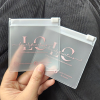 Petit Sac Zip Plastique Personnalisé pour Emballage de Bijoux, Sac à Fermeture Éclair Mat Adorable Réutilisable avec Logo en PVC, Mini Pochette Ziplock