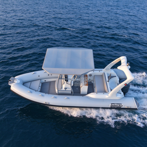 Gommone a chiglia rigida in vetroresina da 20 piedi, a V profonda, in Hypalon Orca, per carichi pesanti, adatto al mare, per safari costieri, pattugliamento offshore e crociere in famiglia - Product Image 4