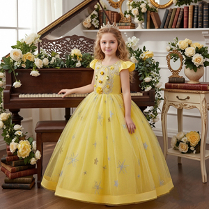 Abito da Cerimonia Natalizio <span class=keywords><strong>Rosso</strong></span> Stile Occidentale per Bambina, <span class=keywords><strong>Vestito</strong></span> da Damigella per Matrimonio con Perline Luccicanti per Ragazze di 12 Anni - Product Image 1