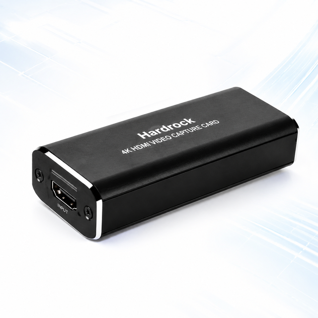 Hardrock Plug and Play HDMI Video Capture Card 4K 30Hz Input 1080P Output for OBS VLC Windows Mac Android