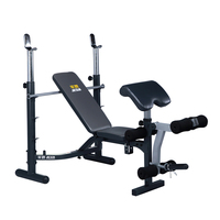 Banc de fitness pliable réglable pour la maison avec support d'haltères Banc de musculation pour salle de sport