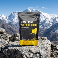 Gummies véganes au Shilajit de l'Himalaya Or 3000MG Force Maximale Livraison Rapide Complément Alimentaire Pur