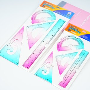 Juego <span class=keywords><strong>de</strong></span> Reglas <span class=keywords><strong>de</strong></span> Plástico Transparente <span class=keywords><strong>de</strong></span> 30 <span class=keywords><strong>cm</strong></span> <span class=keywords><strong>de</strong></span> Colores Variados con Marcas en Milímetros, Pulgadas <span class=keywords><strong>y</strong></span> Centímetros - Product Image 1