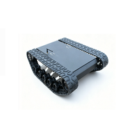 Chasis Robótico de Alta Capacidad de Carga, Chasis Robótico Móvil, Plataforma UGV con Orugas de Goma para Todo Terreno, Chasis con Orugas de Acero Inoxidable
