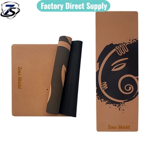 Tapete de Yoga de Corcho con Certificación CE, Antimicrobiano, Impermeable, Ecológico, Antideslizante, 6mm de Grosor, con Correa de Transporte para Uso Comercial <span class=keywords><strong>y</strong></span> Doméstico - Product Image 1