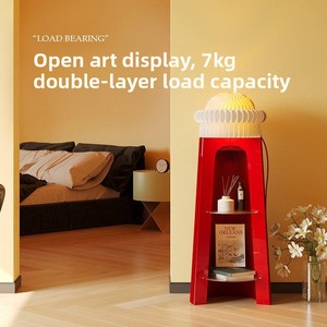 Estante de Esquina de Doble Capa con Diseño de Faro, Mueble de Almacenamiento Artístico, Decoración Retro, Estante de Exhibición para Tienda, Estante de Pared Creativo - Product Image 3