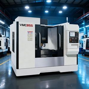 Centre d'usinage CNC VMC855, centre de fraisage vertical stable pour la fabrication de pièces de précision, <span class=keywords><strong>recrutement</strong></span> de concessionnaires - Product Image 1