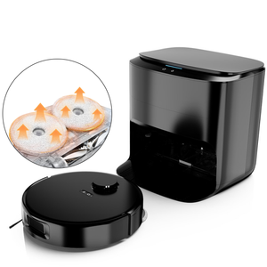 Robot aspirador de autolimpieza OEM V9, 4000Pa/8000Pa, cepillo de rodillo antienredos de doble espiral, filtro HEPA, limpieza automática - Product Image 1