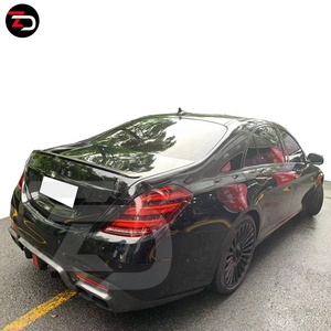 Kit corpo in carbonio stile B di alta qualità con diffusore paraurti posteriore labbro paraurti anteriore per classe AMG 2018 <span class=keywords><strong>S</strong></span> <span class=keywords><strong>W222</strong></span> S63 - Product Image 3