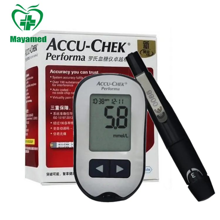 ACCU CHEK Hot sale Medical Device Blood Glucose Meter Automatically Test Blood Sugar Detection Glucometer