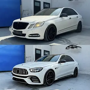 Araba tamponları Mercedes Benz E class W212 2009-2015 yıl yükseltme 2023 E63 modeli farlar hood tamponlar arka lambaları dahil