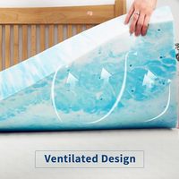 Heimgebrauch 3 Zoll Gel Memory Foam Matratze Topper Hersteller Soft Bed Protection Pad für Drucken tlastung