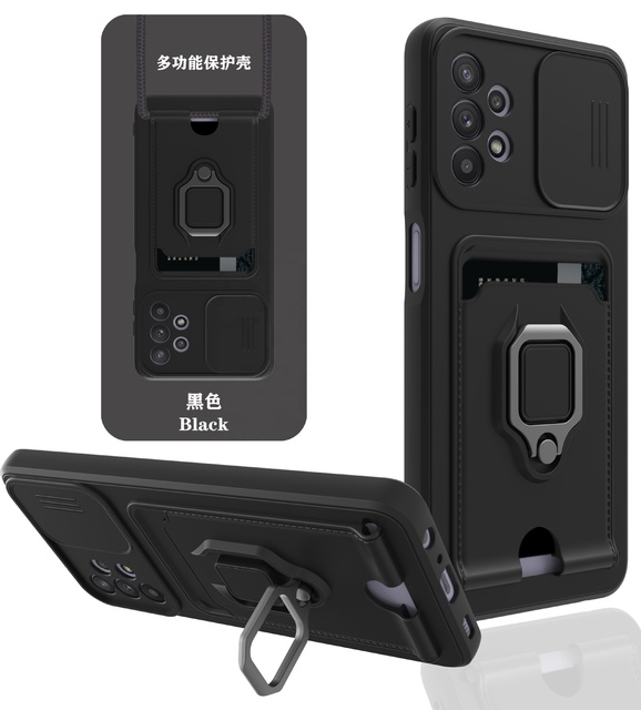 Beiman for A55/A35/A25/A15/A05 5G TPU+PC Amor Case Magnetic Shockproof Anti-Drop High Protective Kickstand Camera Protection