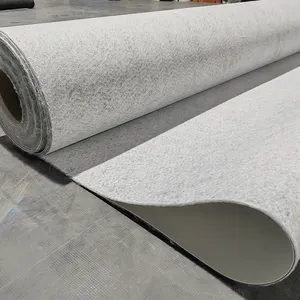 Source Manufacturer Fiber Backed PVC Polymer Roof Basement Waterproofing Membrane