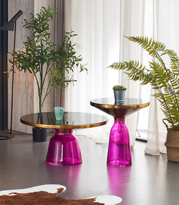 Tavolino Moderno in Vetro con Design Lussuoso e Minimalista, <span class=keywords><strong>Riflessi</strong></span> Colorati per un Soggiorno Instagrammabile - Product Image 2