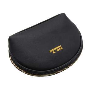 Croce di Struttura Dell'unità di Elaborazione di Cuoio Logo in Rilievo Toilet Bag con Oro Della Chiusura Lampo Del Metallo - Product Image 5