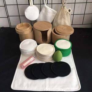 Cotons démaquillants réutilisables en bambou, 100 pièces, avec sac à linge lavable et écologique pour toutes les peaux - Product Image 2