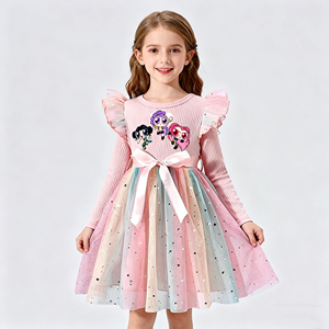 Disfraces de K-<span class=keywords><strong>Pop</strong></span> Demon Hunters en Oferta, Mira, Rumi, Zoy, Ropa de Dibujos Animados, Vestido de Princesa Estampado para Actuaciones - Product Image 3