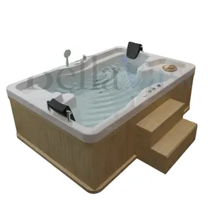 Oslo bể sục thêm thích hợp cho trong nhà và ngoài trời Sử dụng hai người 5mm Acrylic trắng Anthracite Spa với massage bồn tắm người lớn