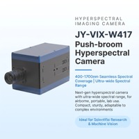 Caméra hyperspectrale Pushbroom avec détecteur InGaAs refroidi par TEC, USB3.0, pour vision industrielle en laboratoire et exploration minière