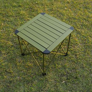 Custom Color Camping Desk <strong>Green</strong> Portable <strong>Folding</strong> <strong>Table</strong> Aluminium Alloy 6063 Outdoor Picnic <strong>Table</strong> S/M/L Size
