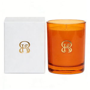 Maßgefertigte 6oz 8oz 10oz 12oz Kerzengläser Einzigartige Klare Orangen-Kerzengläser mit Deckel und Verpackungsboxen - Product Image 3