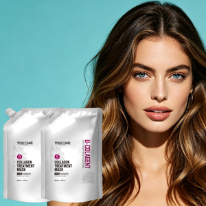 Masque de traitement au collagène YOGI Professional System 800ml, masque réparateur pour les cheveux, fabricant - Product Image 1