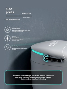 110v/220v capteur de salle de bain européen automatique bidet à chasse d'eau <span class=keywords><strong>Wc</strong></span> toilette japonaise intelligente avec télécommande incluse - Product Image 4