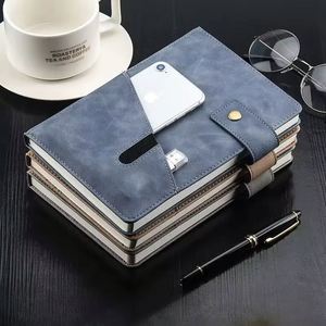 Customizable A5 Leather Diary Planner <b>Book</b> Horizontal Grain Office Journaling Notebook Eco-Friendly Paper Cover <b>Journal</b> - Product Image 2