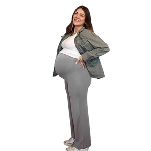 <span class=keywords><strong>Pantalon</strong></span> large d'été léger pour femmes enceintes avec soutien abdominal intégré Vêtements de maternité - Product Image 6